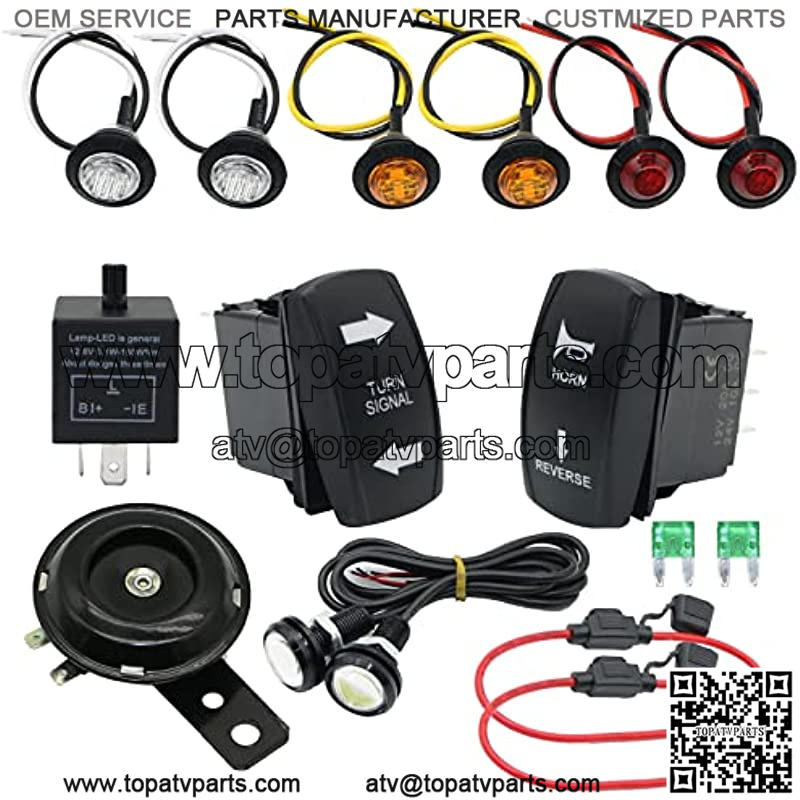 Rocker Switch Universal Turn Signal Street Legal Led Reverse Kit fit ...